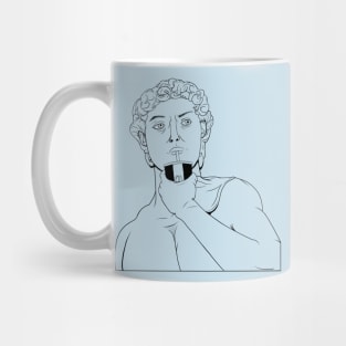 Greek statue scluptures illustration line art Mug